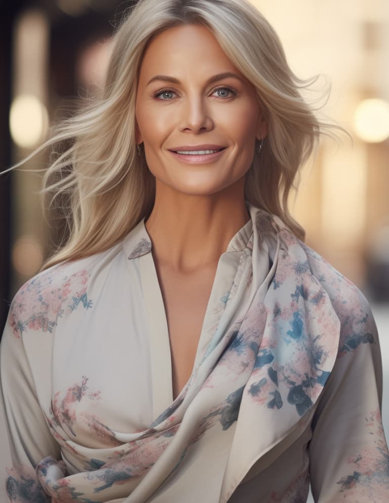 smiling model