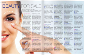 Beauty for Sale magazine article