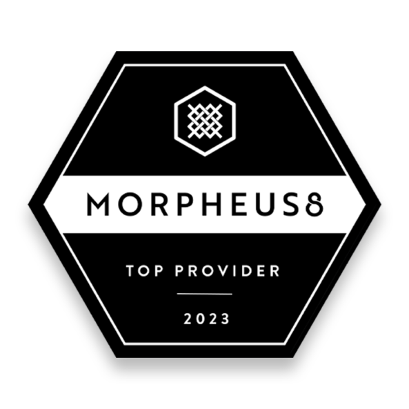 Morpheus8 Top Provider 2023 award badge
