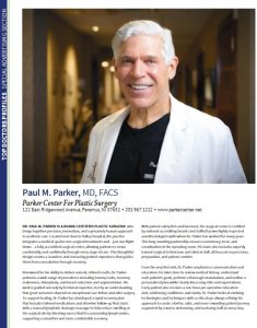 Dr Parker feature in Bergen Magazine Top Doc issue