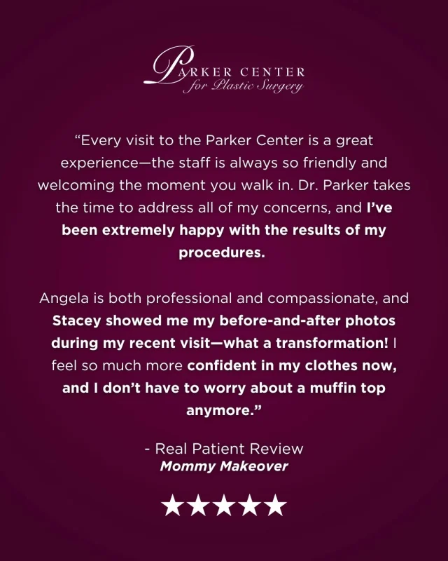 Real Patient Review✨

From the moment she walked into Parker Center, this patient felt welcomed, cared for, listened to, and fully supported. After her Mommy Makeover, her before-and-after photos revealed a transformation she never imagined possible. She feels confident in her clothes again—and no longer worries about a muffin top.

If you’ve been thinking about body contouring or a Mommy Makeover, connect with us today and explore your options with Dr. Paul Parker.

Ready to feel at home in your skin again?
Comment “MOMMY MAKEOVER” and we’ll send pricing, recovery info, and consultation availability. 💬👇

☎️ (201) 967-1212
🗺 122 E Ridgewood Ave, Paramus, NJ 07652
📍 Near NYC in Paramus, NJ

This is an actual patient of our practice. Photos released with consent.

#MommyMakeover #ConfidenceRestored #BodyRejuvenation #BreastLift #TummyTuck #Liposuction #ParkerCenter #ParamusNJ #BergenCountyMoms #NorthJersey #postbabybody #NaturalResults #PlasticSurgeryJourney #StrongerThanEver