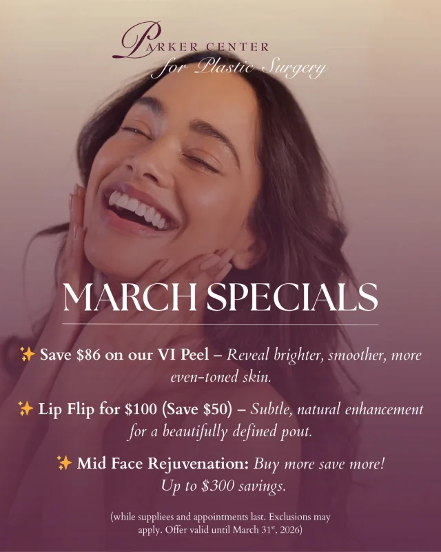 Winter had its moment… now it’s your turn. 🌷✨

Our March Specials are officially here — and they’re designed to help you refresh in the most natural, confidence-boosting way possible.

🌿 VI Peel – Save $86 and improve pigmentation, texture, acne, and fine lines while stimulating collagen for that healthy spring glow.

💉 Mid-Face Rejuvenation – Restore lost volume and contour with filler. Buy more Save More! Receive up to $300 in savings!

💋 Lip Flip – A subtle, commitment-friendly enhancement for just $100 (save $50).

Whether you’re looking for brighter skin, softer lines, or a refreshed profile, these limited-time savings make it the perfect moment to invest in yourself.

While supplies and appointments last. Exclusions may apply. Offer valid until March 31st, 2026. 

DM or call us to schedule your appointment with today! ✨🌸
☎️ (201) 967-1212
🗺 122 E Ridgewood Ave, Paramus, NJ 07652
📍 Parker Center for Plastic Surgery is located in Paramus, New Jersey, conveniently located 40 minutes from New York City.

#medspaservices #specials #vipeel #filler